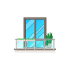 Szklane balkony i tarasy